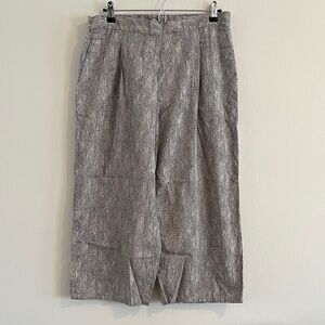 Eileen Fisher Women's Black and White Wide Leg Pants